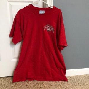 Red Ohio state t-shirt